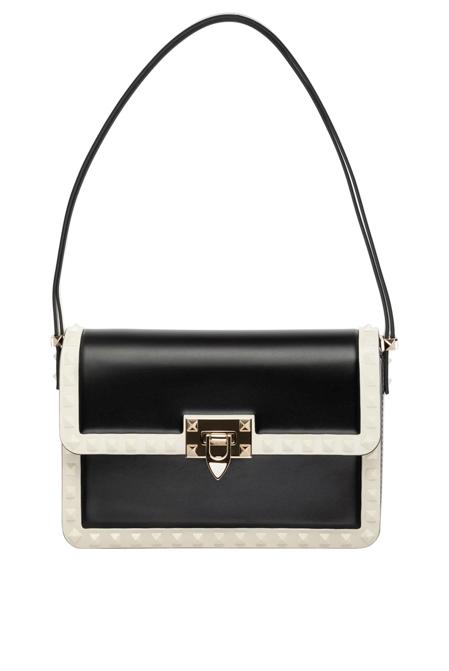 Valentino woman black women's genuine leather bag купить с ценами и фото 178972 - photo 1