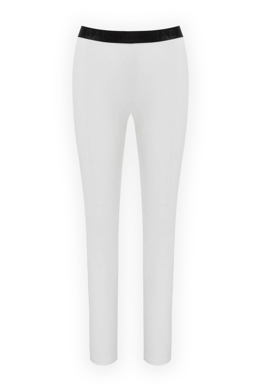 Balmain woman leggings made of polyamide and elastane white for women купить с ценами и фото 179001 - photo 1