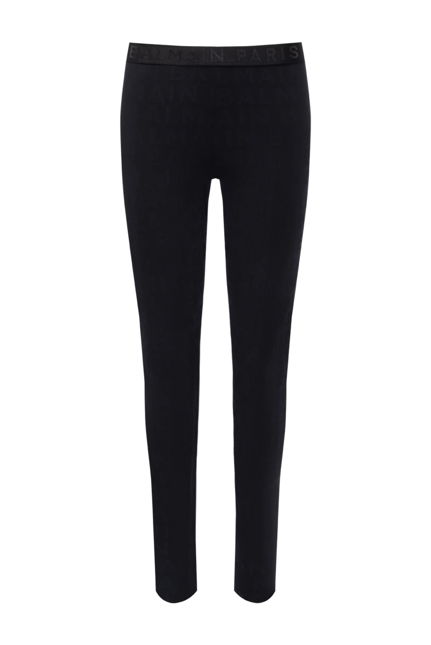 Balmain woman women's black leggings made of polyamide and elastane купить с ценами и фото 179002 - photo 1