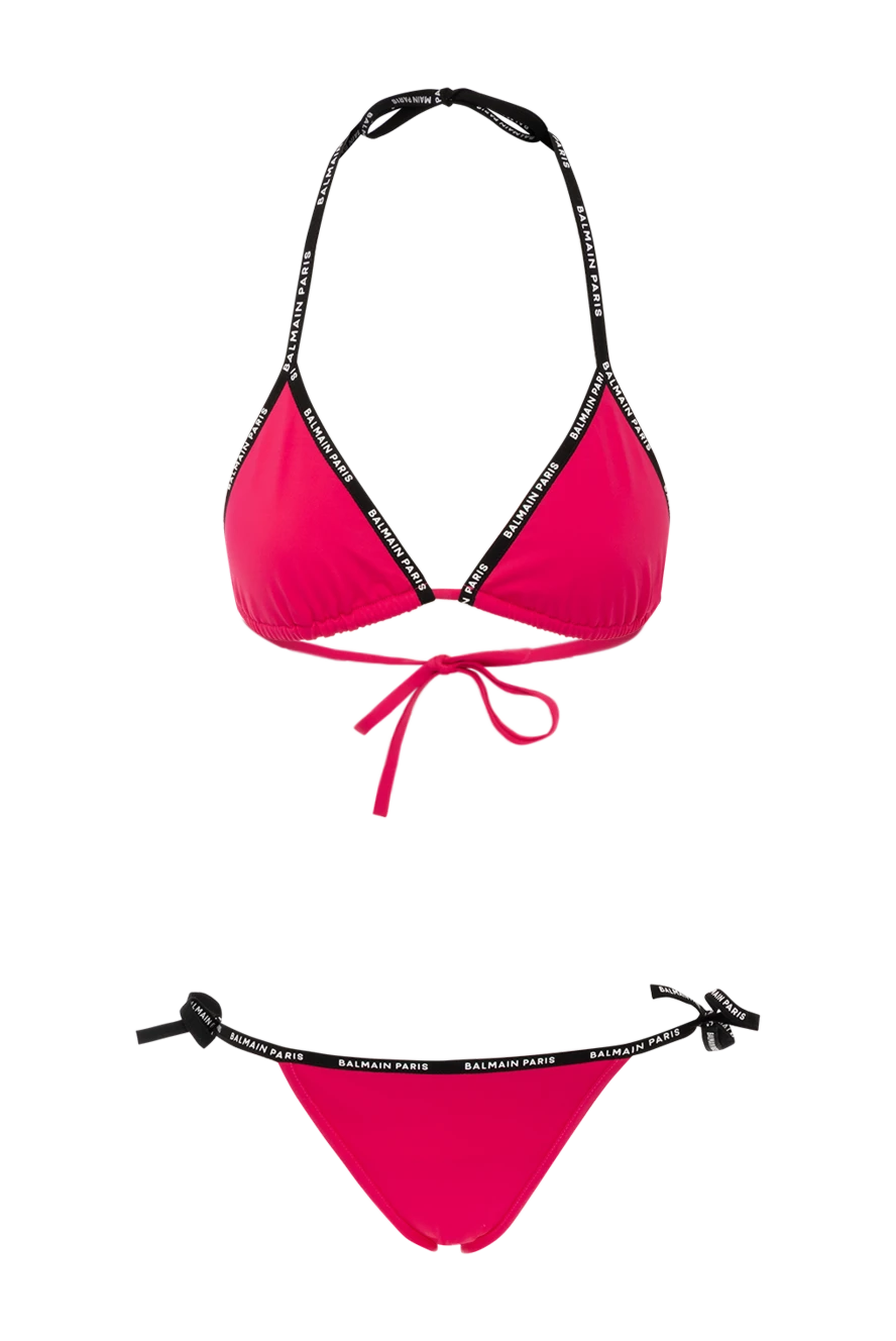 Balmain woman women's pink two-piece swimsuit made of polyamide and elastane купить с ценами и фото 179006 - photo 1