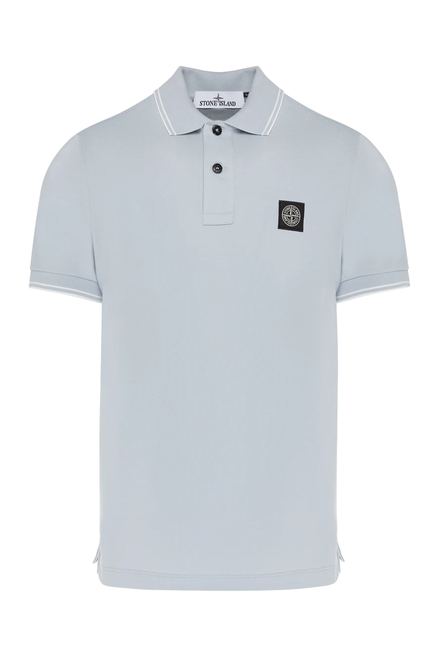 Stone Island man men's gray cotton polo купить с ценами и фото 179043 - photo 1