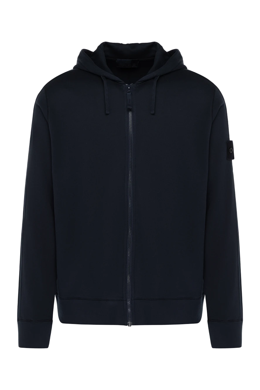 Stone Island man men's black sports jacket made of cotton купить с ценами и фото 179054 - photo 1