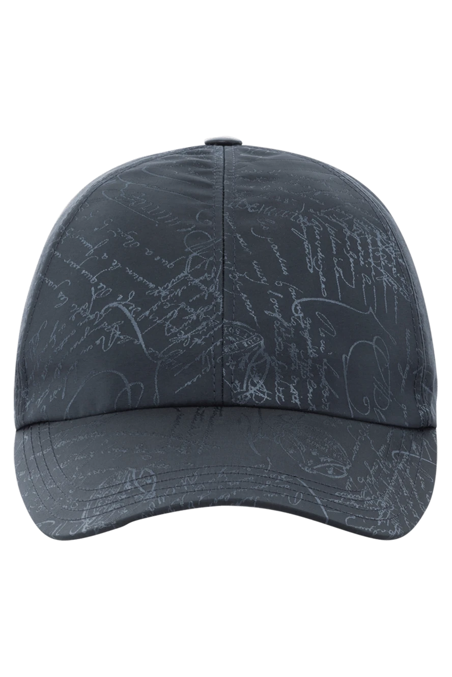 Berluti man blue men's cap made of polyamide купить с ценами и фото 179062 - photo 1