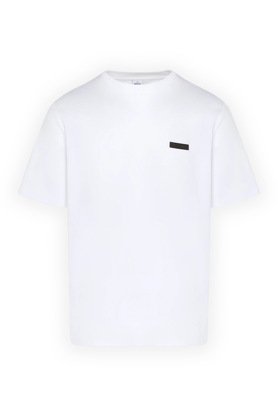 Berluti man white cotton t-shirt for men купить с ценами и фото 179063 - photo 1