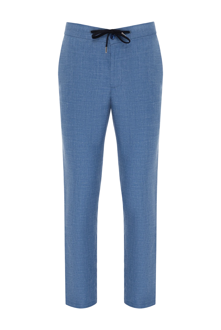 Cesare di Napoli man men's blue trousers купить с ценами и фото 179082 - photo 1