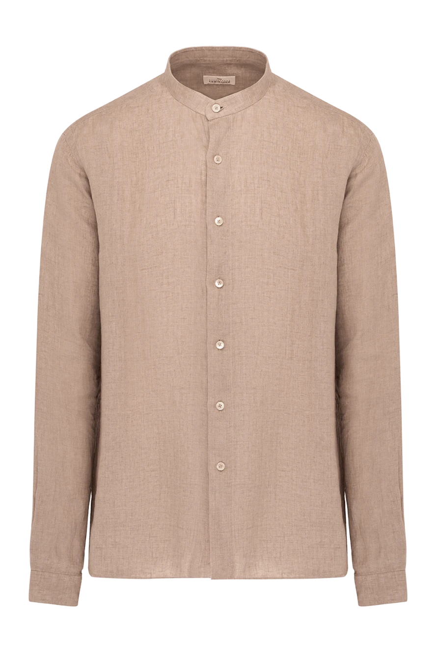 Alessandro Gherardi man beige men's linen shirt купить с ценами и фото 179092 - photo 1