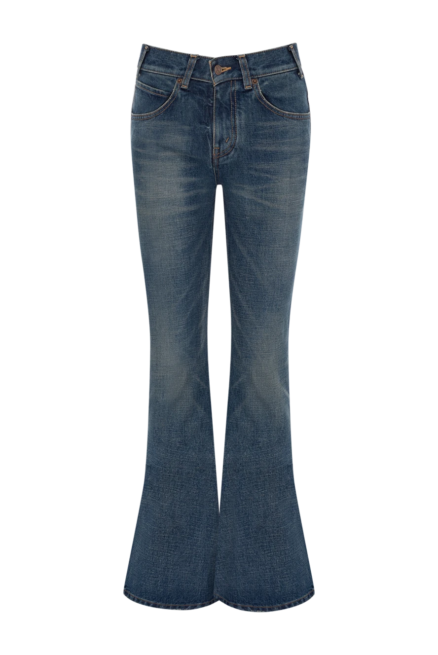 Celine woman women's blue cotton jeans купить с ценами и фото 179172 - photo 1