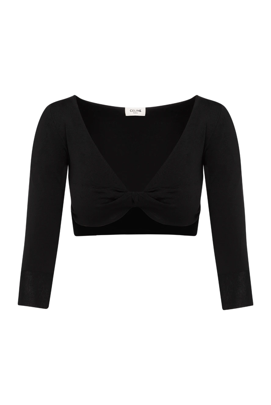 Celine woman women's black top купить с ценами и фото 179176 - photo 1