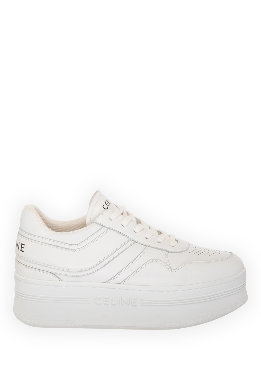 Celine woman white women's sneakers made of genuine leather купить с ценами и фото 179191 - photo 1