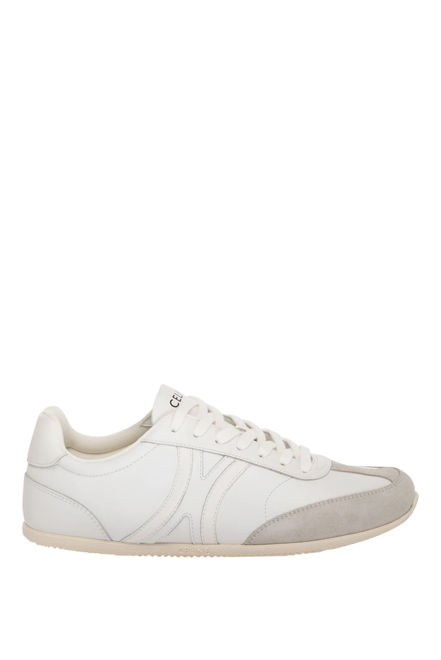 Celine woman white women's sneakers made of genuine leather купить с ценами и фото 179192 - photo 1