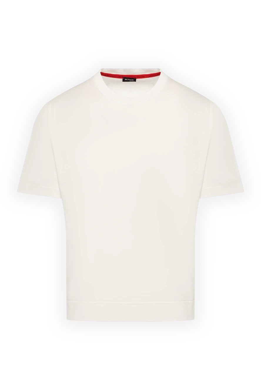 Kiton футболка мужская хлопковая белая минималистичная однотонная
179214 - фото 1