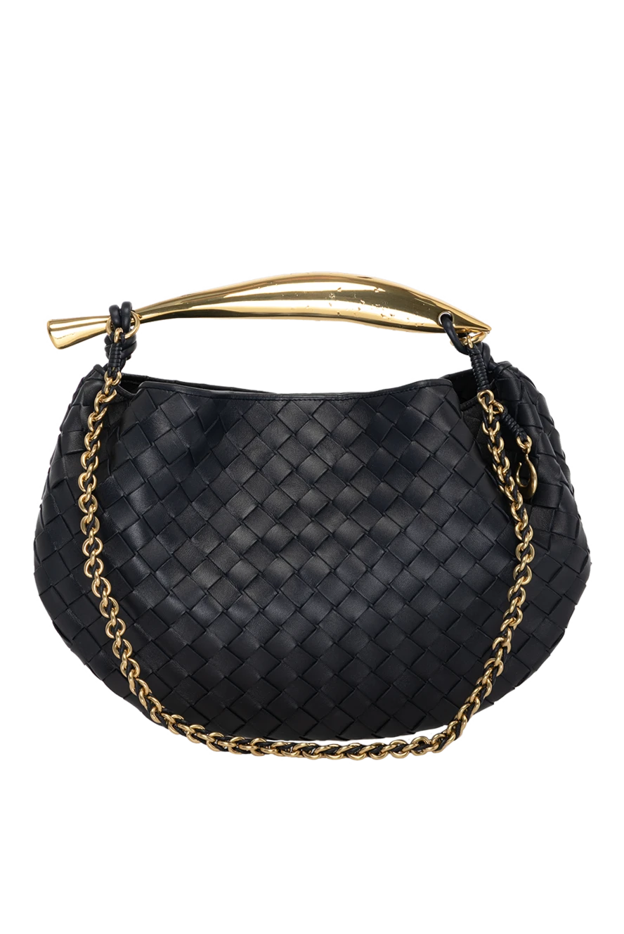 Bottega Veneta woman women's bag, black, made of genuine leather купить с ценами и фото 179219 - photo 1