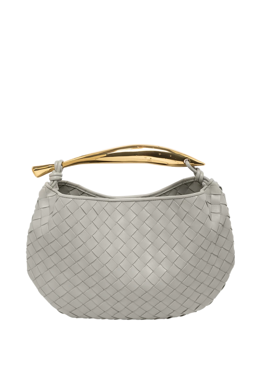 Bottega Veneta Әйелдер боз қозы терісінен тігілген әйелдер сөмкесі купить с ценами и фото 179225 - фото 1