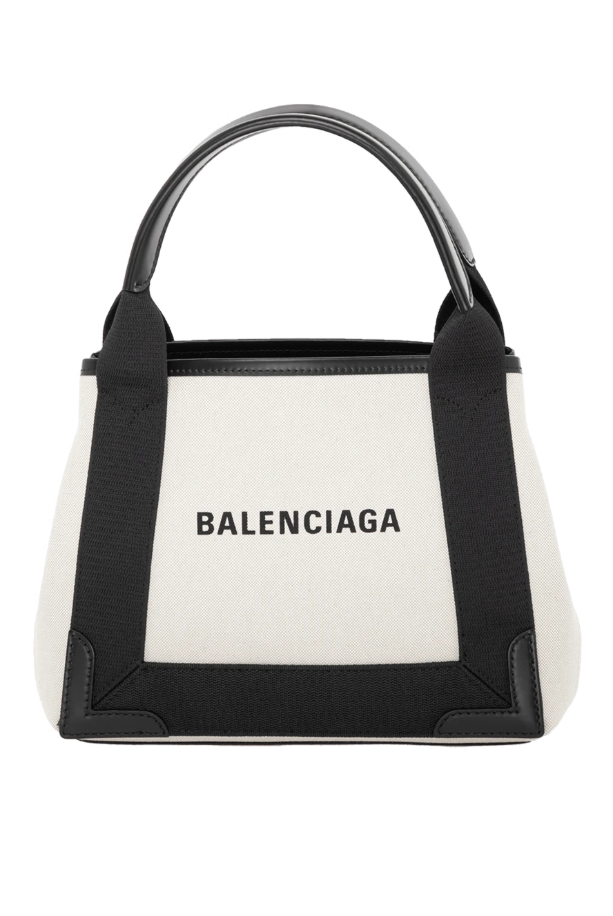 Balenciaga woman women's white textile bag купить с ценами и фото 179231 - photo 1