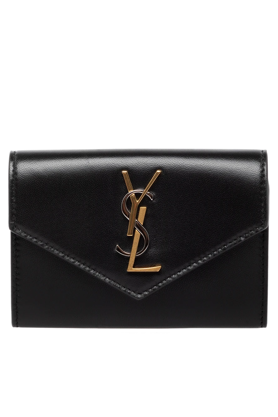 Saint Laurent woman women's black purse made of genuine leather купить с ценами и фото 179251 - photo 1