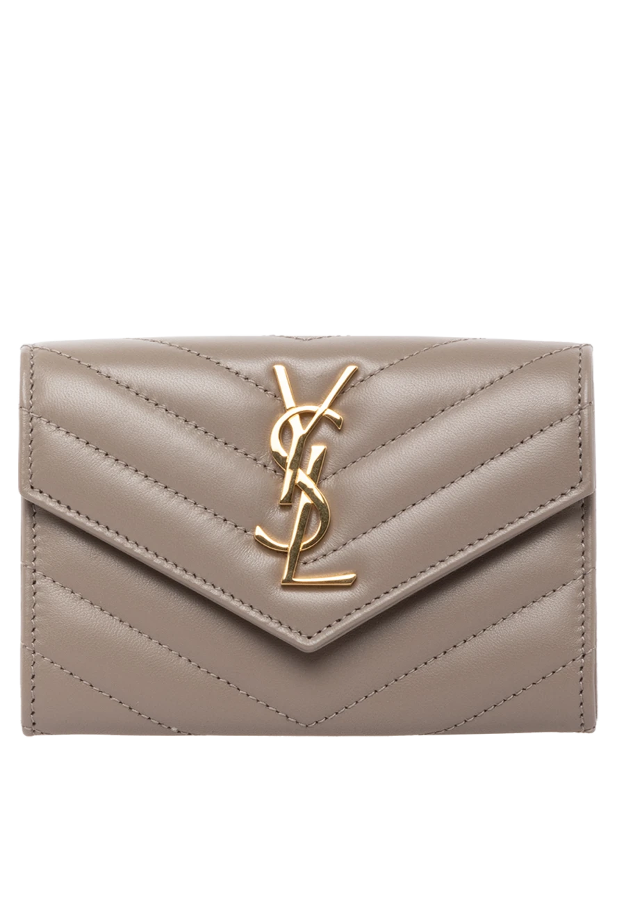 Saint Laurent woman women's purse, beige, made of genuine leather купить с ценами и фото 179252 - photo 1