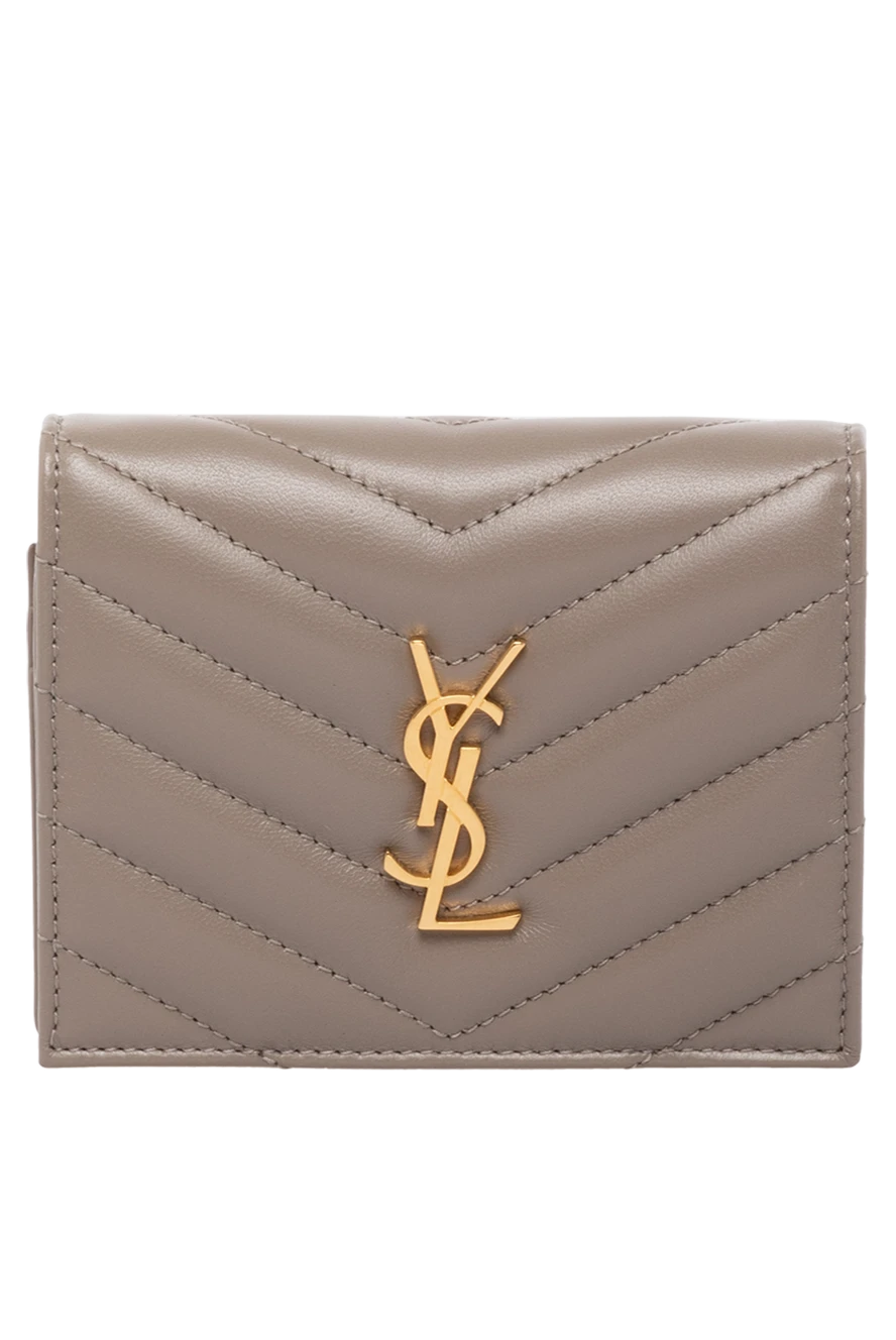 Saint Laurent woman women's purse, beige, made of genuine leather купить с ценами и фото 179253 - photo 1