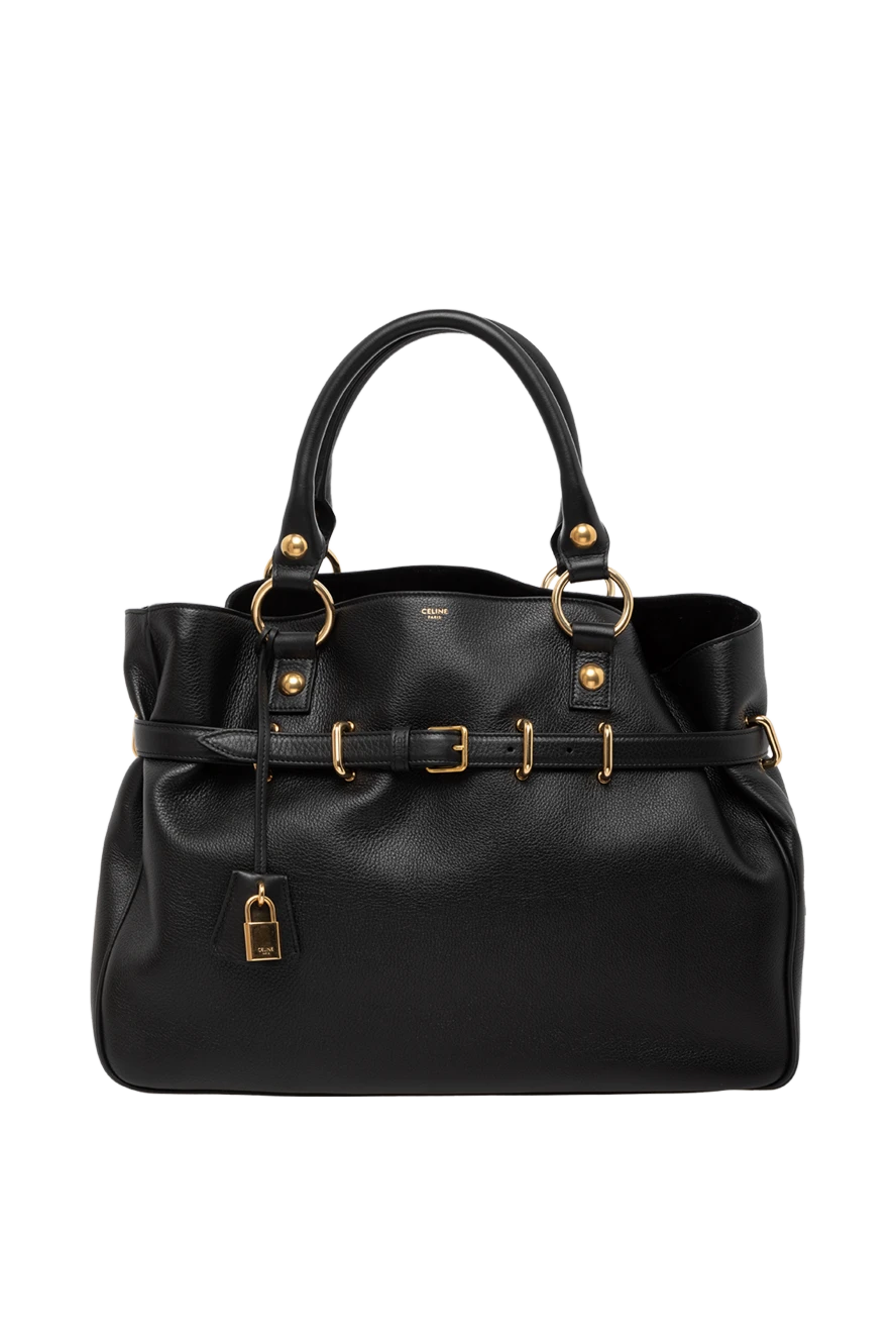 Celine woman women's bag, black, made of genuine leather купить с ценами и фото 179263 - photo 1