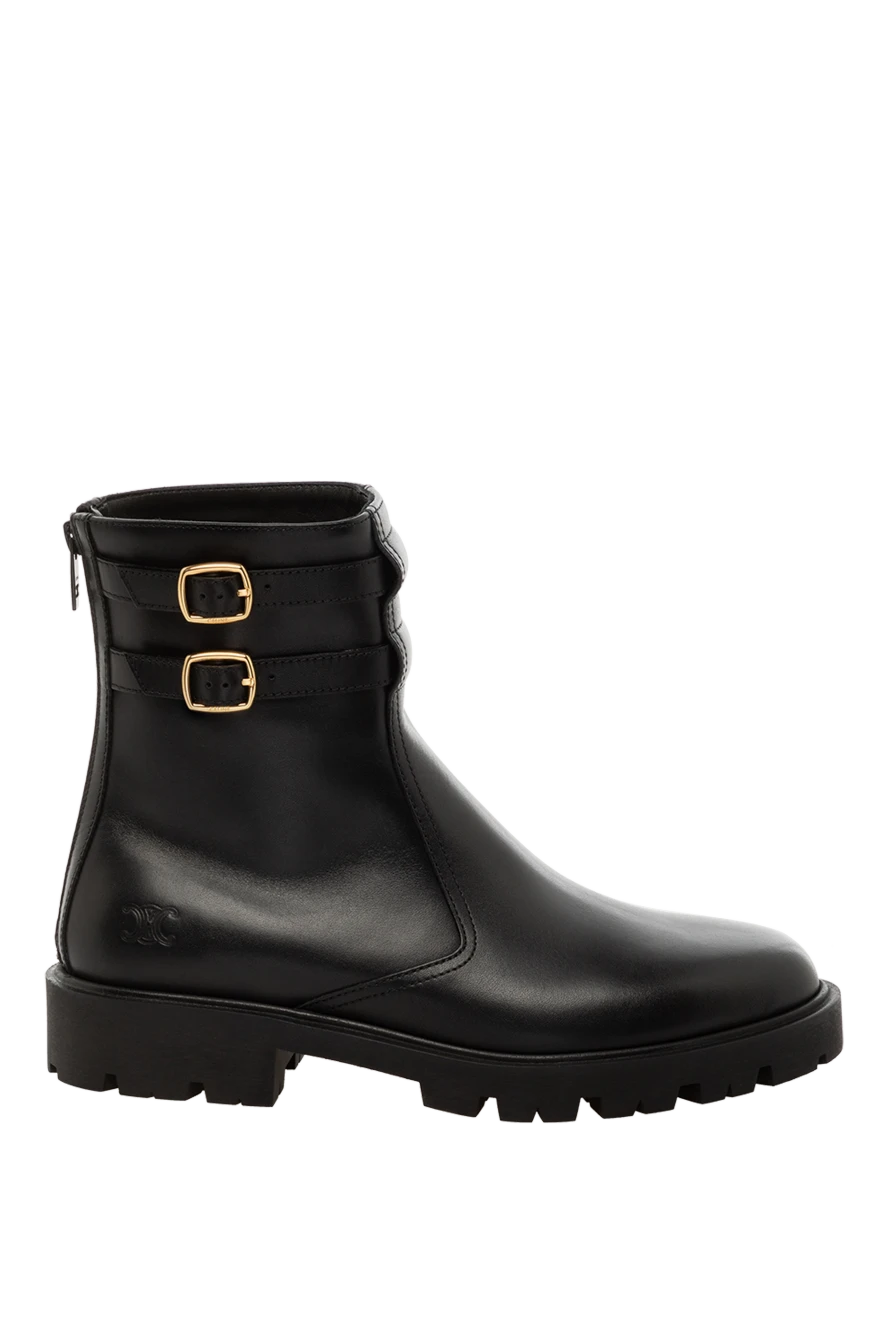 Celine woman black women's boots made of genuine leather купить с ценами и фото 179264 - photo 1