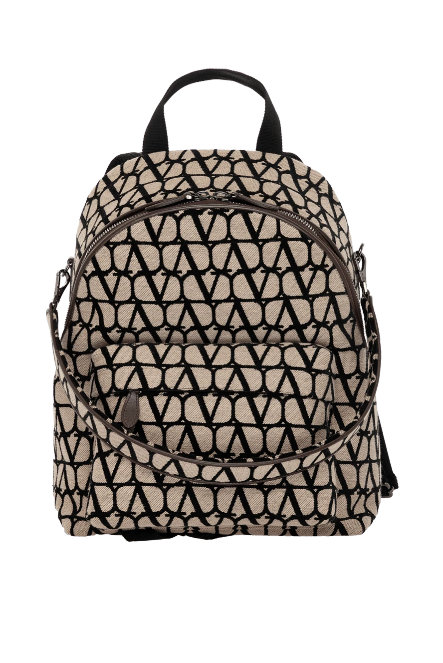 Valentino woman women's beige cotton backpack купить с ценами и фото 179266 - photo 1