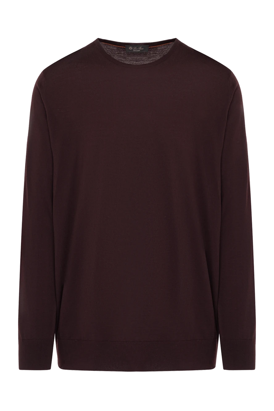 Loro Piana man long sleeve jumper for men, brown, wool купить с ценами и фото 179283 - photo 1