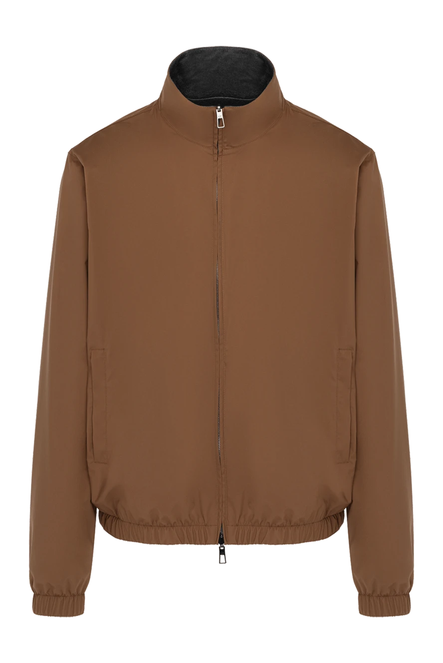 Loro Piana man men's brown nylon jacket купить с ценами и фото 179291 - photo 1