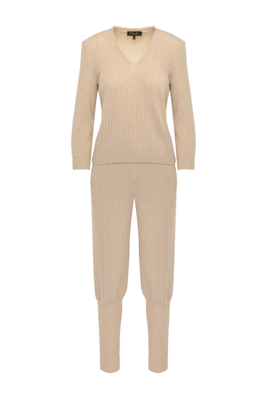 Loro Piana woman beige women's walking suit made of cashmere купить с ценами и фото 179297 - photo 1