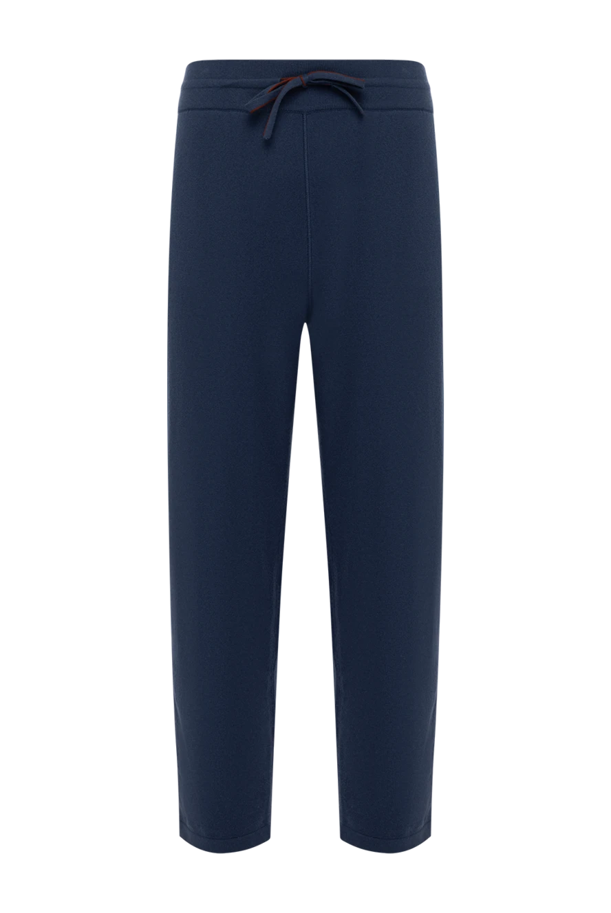 Loro Piana man men's blue cashmere trousers купить с ценами и фото 179310 - photo 1