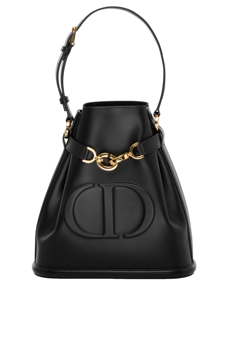 Women's bag made of black calfskin