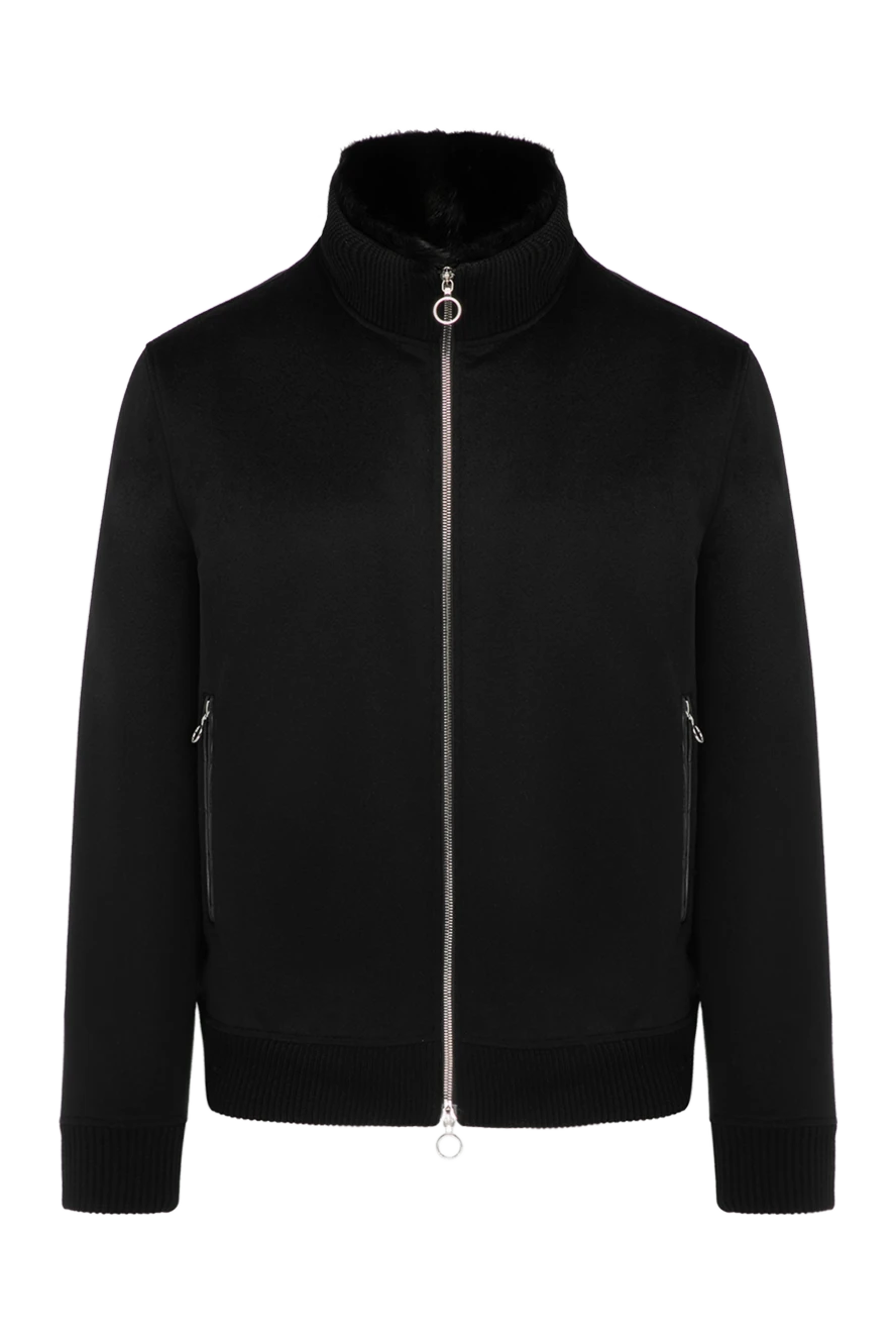 Seraphin черная мужская кашемировая куртка с меховой подкладкой 179377 - фото 1