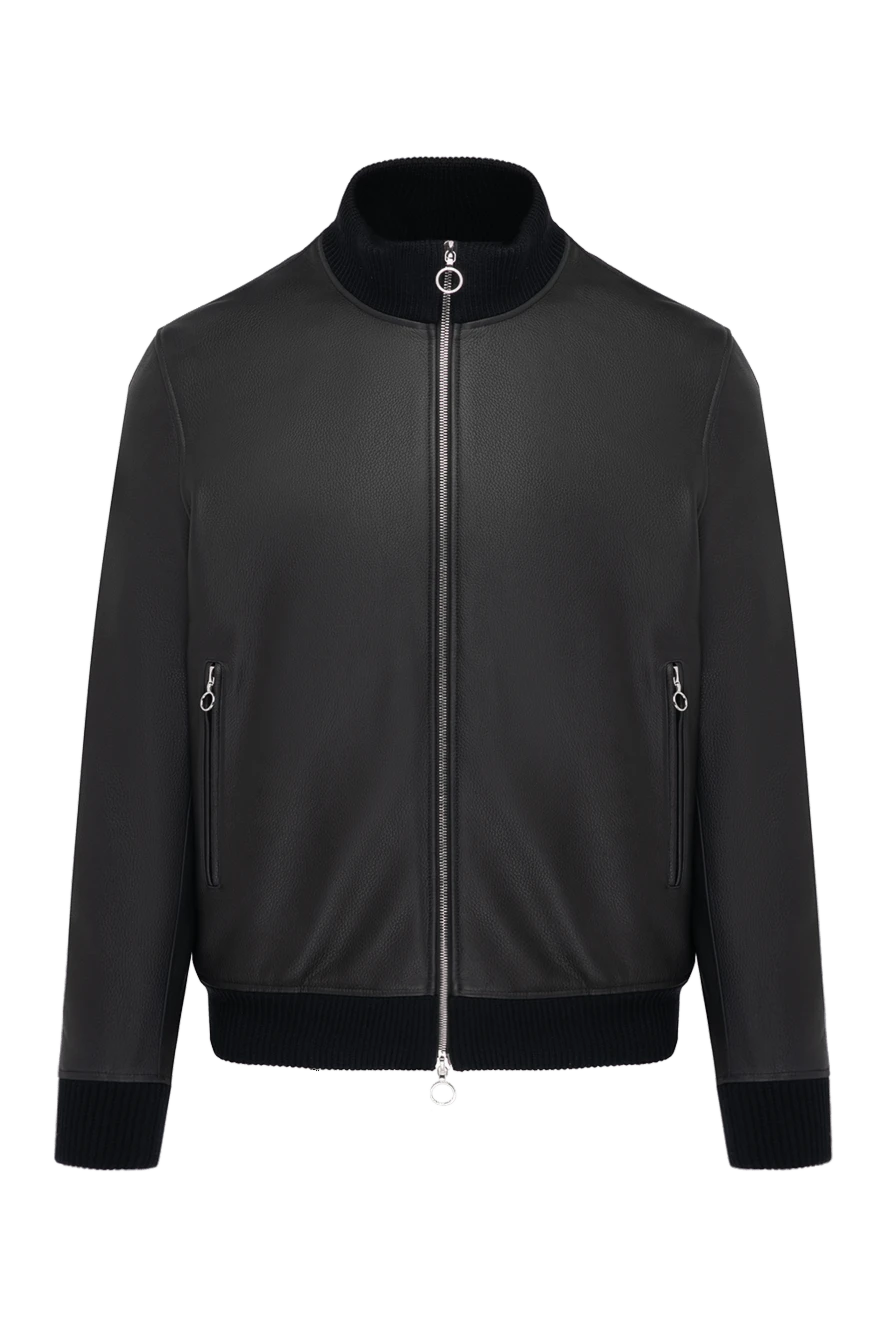 Seraphin куртка мужская синяя из натуральной кожи 179387 - фото 1