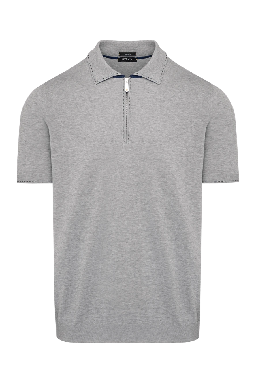 Svevo man men's gray cotton polo купить с ценами и фото 179401 - photo 1