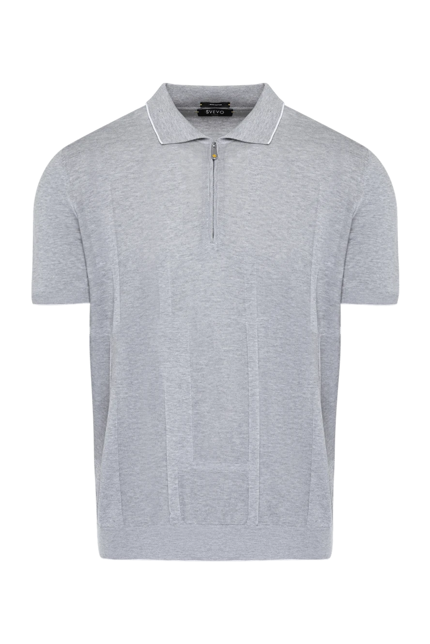 Svevo man men's gray cotton polo купить с ценами и фото 179402 - photo 1