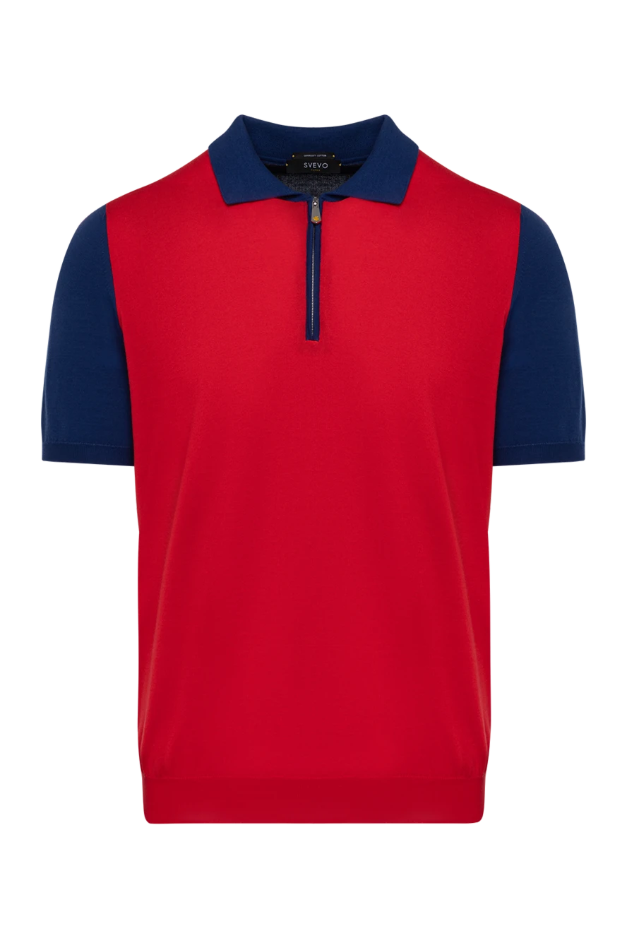 Svevo man men's red cotton polo купить с ценами и фото 179404 - photo 1