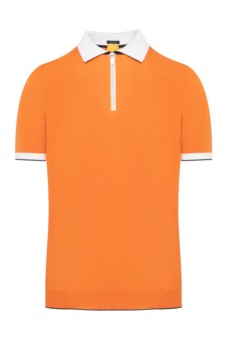 Svevo man men's orange cotton polo купить с ценами и фото 179420 - photo 1