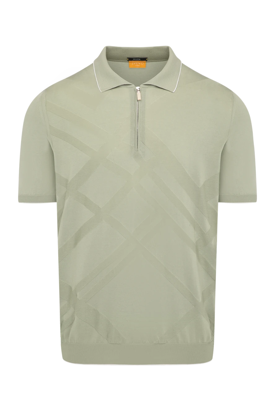 Svevo man men's green cotton polo купить с ценами и фото 179427 - photo 1