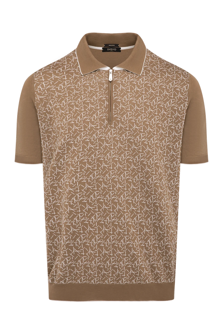 Svevo man men's brown cotton polo купить с ценами и фото 179428 - photo 1