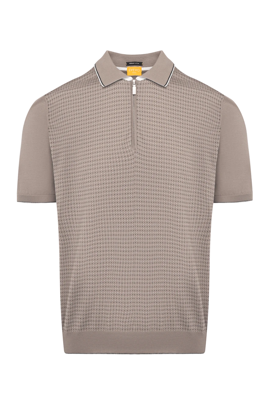 Svevo man men's beige cotton polo купить с ценами и фото 179429 - photo 1