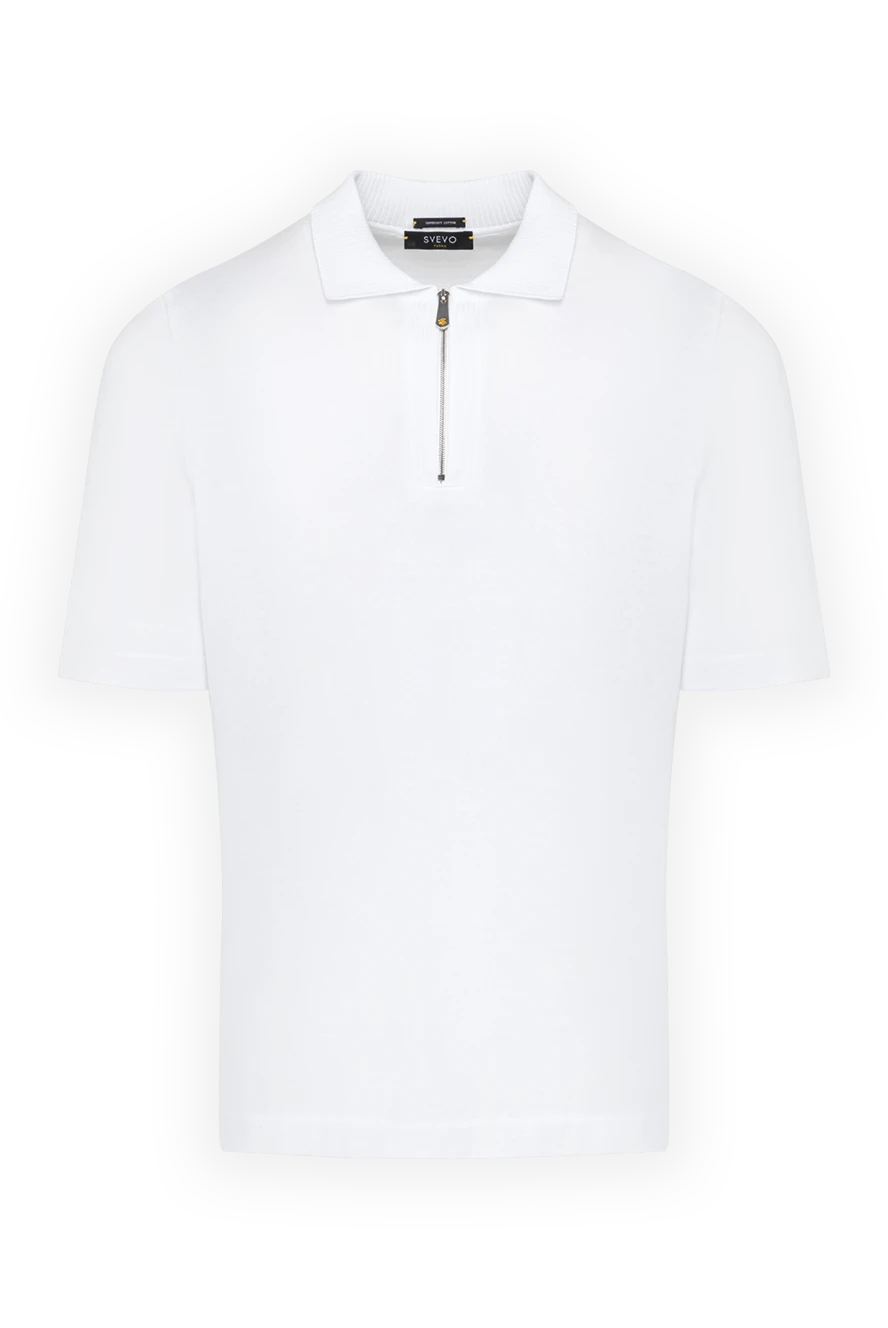 Svevo man men's white cotton polo купить с ценами и фото 179435 - photo 1