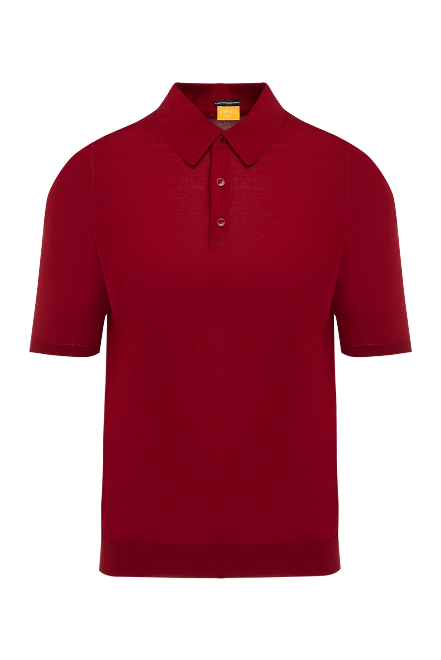 Svevo man men's red cotton polo купить с ценами и фото 179452 - photo 1