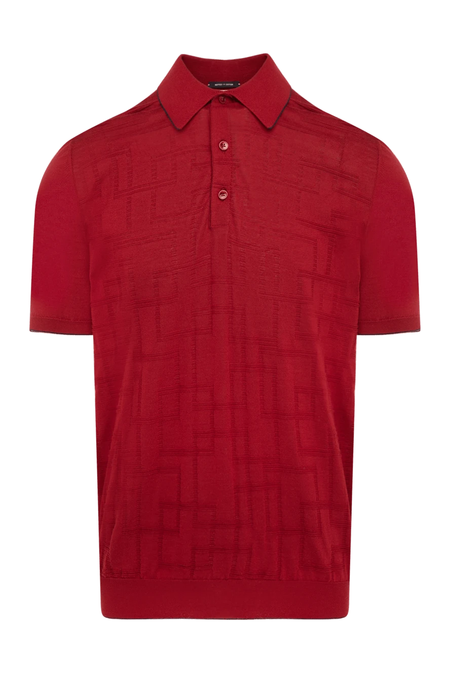 Svevo man men's red cotton polo купить с ценами и фото 179457 - photo 1