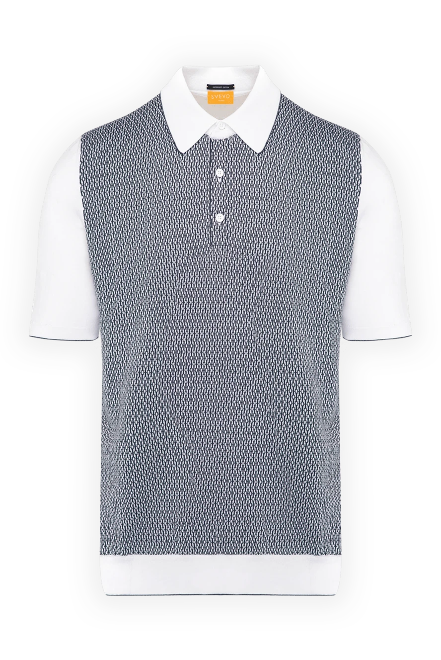 Svevo man men's white cotton polo купить с ценами и фото 179462 - photo 1