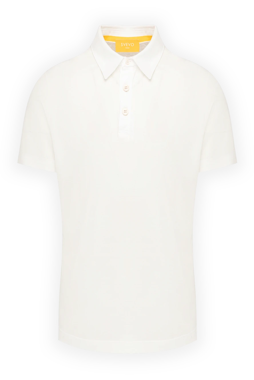 Svevo man men's white cotton polo купить с ценами и фото 179465 - photo 1