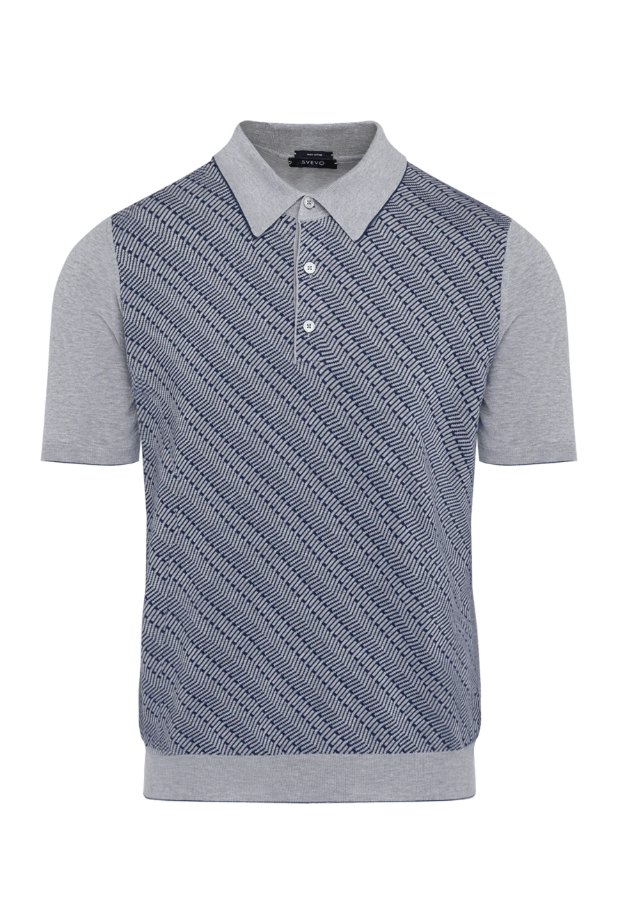 Svevo man men's blue cotton polo купить с ценами и фото 179474 - photo 1