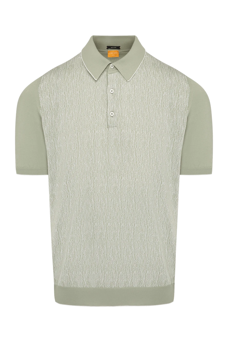 Svevo man men's green cotton polo купить с ценами и фото 179476 - photo 1