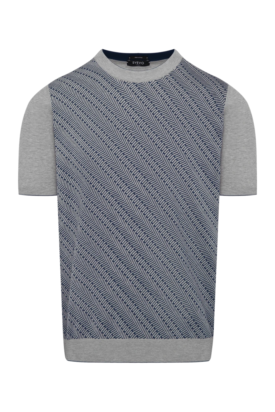 Svevo man men's short sleeve jumper, gray, cotton купить с ценами и фото 179513 - photo 1