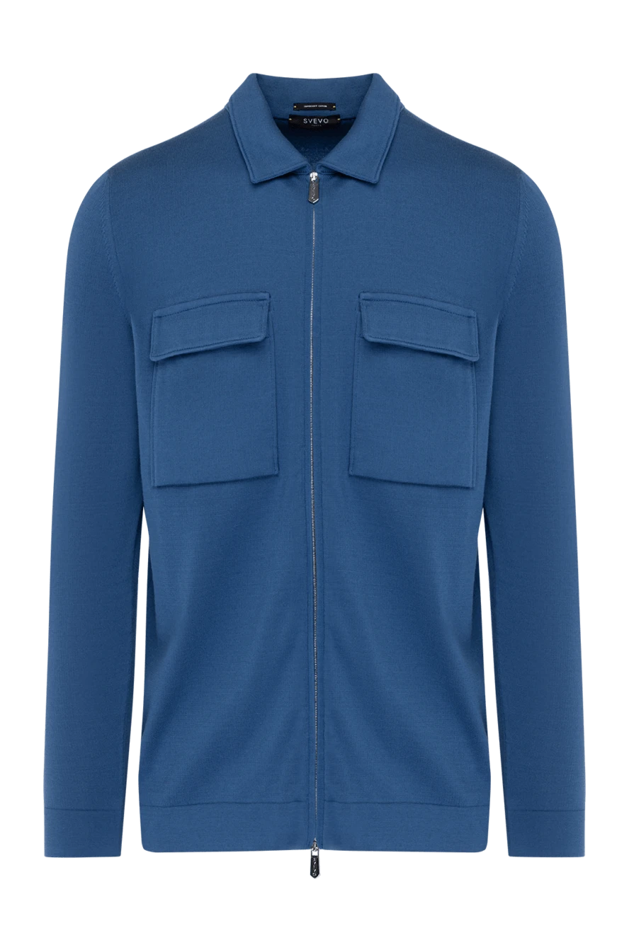 Svevo man men's blue cotton jacket купить с ценами и фото 179529 - photo 1