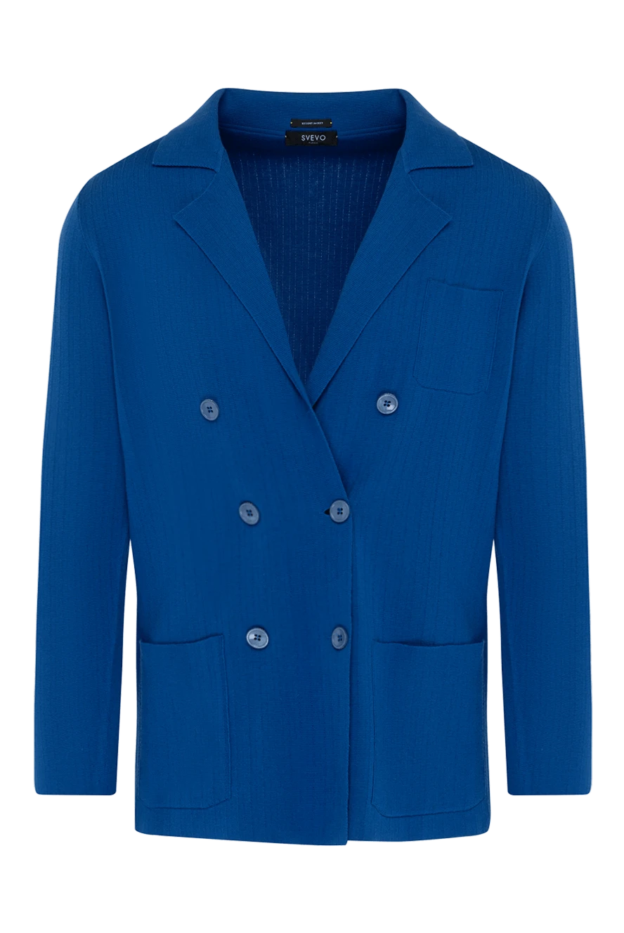 Svevo man men's blue cotton jacket купить с ценами и фото 179533 - photo 1