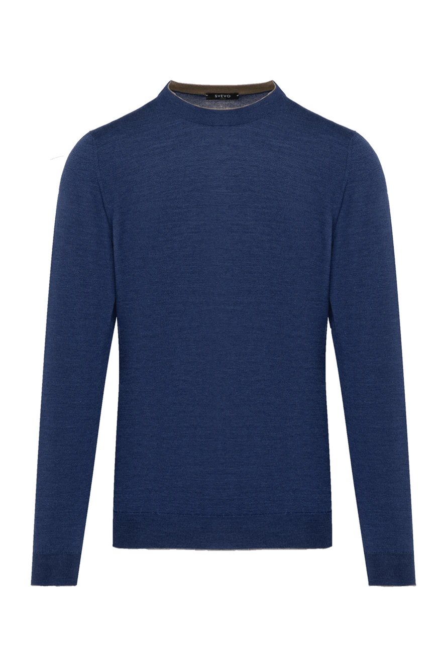 Svevo man men's blue jumper made of wool and silk купить с ценами и фото 179535 - photo 1