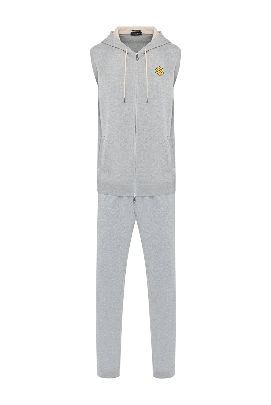 Svevo man men's gray walking suit made of cotton купить с ценами и фото 179543 - photo 1